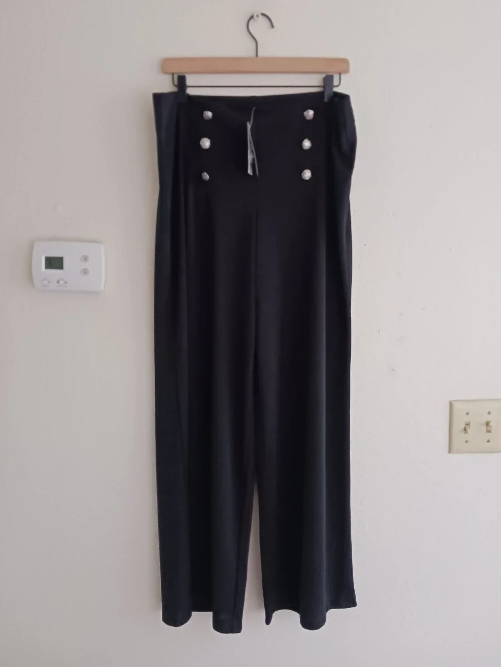 Lauren Ralph Lauren Stretch Jersey Wide Leg Pants - Picture 3 of 10